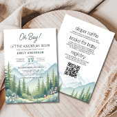 Invitation All in One Adventure lance le Baby shower des bois