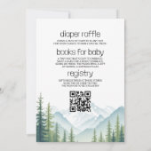 Invitation All in One Adventure lance le Baby shower des bois (Dos)