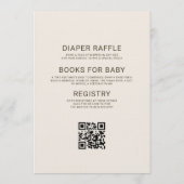 Invitation All in One Baby In Bloom Boho QR Code Baby Shower (Dos)