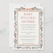 Invitation All in One Baby It's Cold Outside Baby Shower (Devant)
