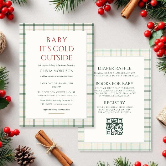 Invitation All in One Baby It's Cold Outside Baby Shower
