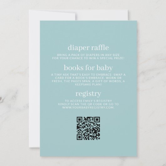 Invitation All in One Baby on Board Surfboard Beach Douche (Dos)