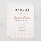 Invitation All in One BabyQ Couples Baby Shower  (Devant)