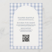 Invitation All in One Blueberry Clothesline Baby Shower (Dos)