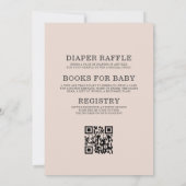 Invitation All in One Blush Pink Botanical Floral Baby Shower (Dos)