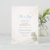 Invitation All in One Dragon It's a Boy Baby Shower (Debout devant)