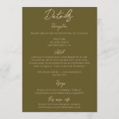 Invitation All In One Drawn Grasslands Floral Garden Wedding (Dos)