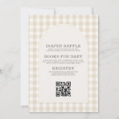 Invitation All in One Gingham Gender Neutral Baby Shower (Dos)
