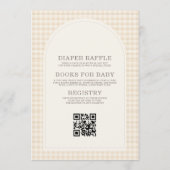 Invitation All in One Holy Cow Gingham Baby Shower (Dos)