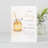 Invitation All in One Little Honey on the Way Baby Shower (Debout devant)