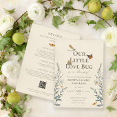 Invitation All in One Little Love Baby shower de bug Invitati