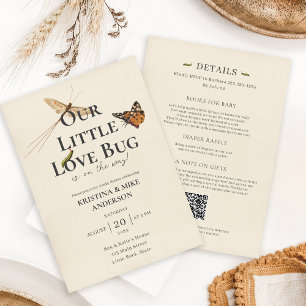 Invitation All in One Little Love Baby shower de bug Invitati