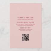 Invitation All in One Little Sweetheart Pink Bow Baby Shower (Dos)