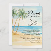 Invitation All in One Love est dans l'air QR Code Mariage (Devant)