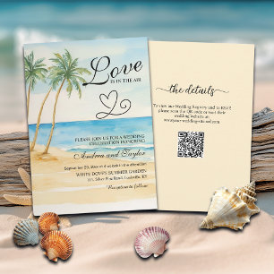 Invitation All in One Love est dans l'air QR Code Mariage