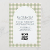 Invitation All in One Mallard Duck Gingham Baby Shower (Dos)