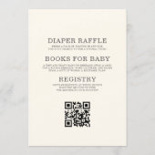 Invitation All in One Next Chapter Begins QR Code Baby Shower (Dos)