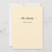 Invitation All in One Nothing Fancy Just Love Beach Palm Tree (Dos)