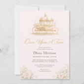 Invitation All in One Once Upon A Time Pink Baby Shower (Devant)