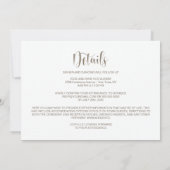Invitation All in One Orange and White Daisies Wedding (Dos)