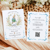 Invitation All in One Peter Rabbit Bunny QR Baby Shower 