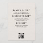 Invitation All in One Pink Bow Girl Baby Shower (Dos)