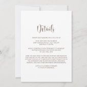 Invitation All in One Pink Orange Floral Wedding (Dos)