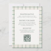 Invitation All in One Plaid Merry Little Baby Shower (Dos)