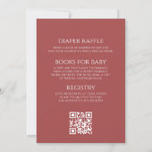 Invitation All in One Santa Baby Bow Winter Baby Shower (Dos)