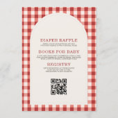Invitation All in One Strawberry Clothesline Baby Shower (Dos)