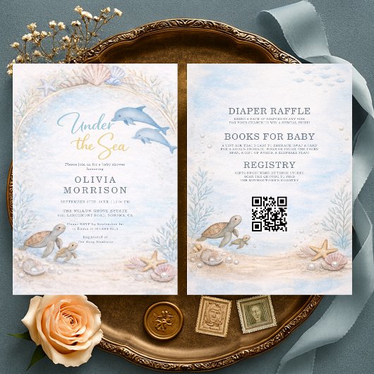 Invitation All in One Under the Sea Baby Shower