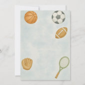 Invitation All Sports Let's Have a Ball Modern Boy Birthday  (Dos)
