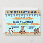 Invitation All-Star de douche de bébé de chiots (Devant)