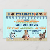 Invitation All-Star de douche de bébé de chiots (Devant / Derrière)