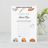 Invitation All Stars Sports Baby shower - Nom modifiable, 5x7 (Debout devant)