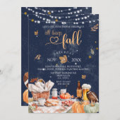 Invitation All Things Fall Harvest Festival Citrouille Party (Devant / Derrière)