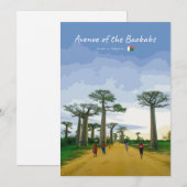 Invitation Allée des Baobabs, Madagascar - Paysage (Devant / Derrière)