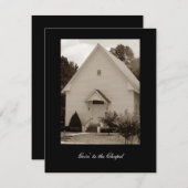 Invitation Aller à la chapelle (Devant / Derrière)