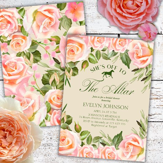 Invitation Aller à la Fête des mariées du Derby du Kentucky A