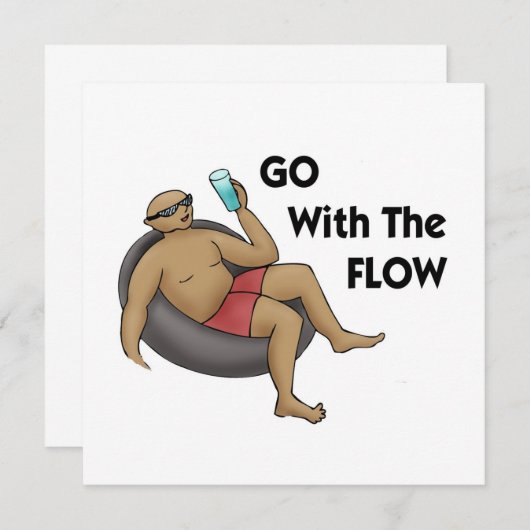 Invitation Aller avec l'invitation de flux (Devant / Derrière)