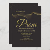 Invitation Aller De L'Invitation De Flow Prom (Devant / Derrière)