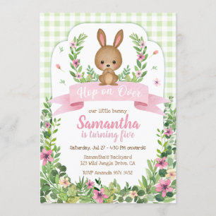 Invitation Aller sur   Anniversaire de Bunny mignon