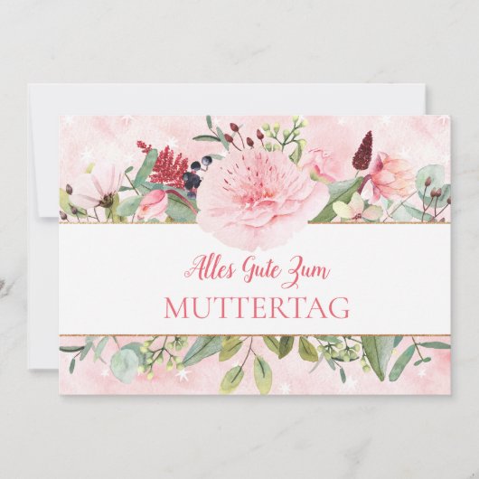 Invitation Alles Liebe Zum Muttertag (Devant)