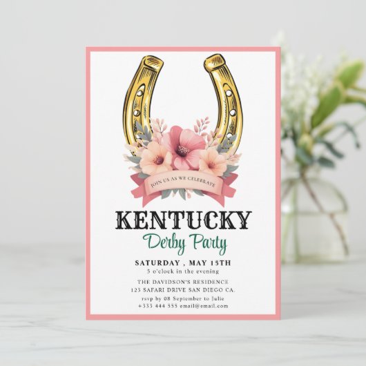 Invitation Allez aux courses ! Rejoignez-nous pour un Derby P (Debout devant)