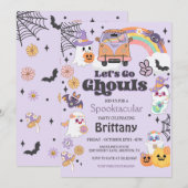 Invitation Allez Ghouls Hippie Halloween Party (Devant / Derrière)