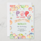 Invitation Allez-y ! Boules de savon enfant d'anniversaire (Devant)