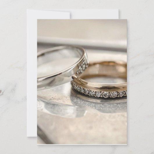 Invitation alliances de mariage (Devant)