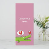 Invitation Alligator en amour (Debout devant)