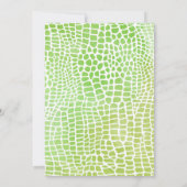 Invitation Alligator ou Crocodile Anniversaire Fête Invitatio (Dos)