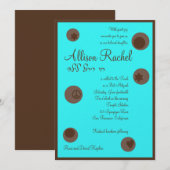 Invitation Allison Rachel Bat mitzvah juif de chocolat (Devant / Derrière)